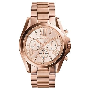 Michael Kors Stainless Steel Lexington Analog Gold Dial Women's Watch